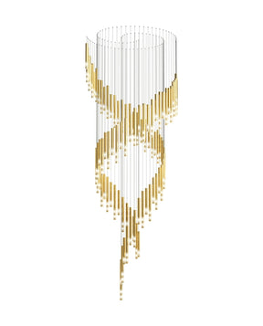 Galaxy Symphony Orchestra Meteor Shower Crystal Spiral Chandelier