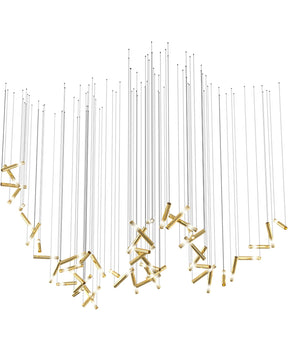 Galaxy Symphony Orchestra Meteor Shower Crystal Spiral Chandelier