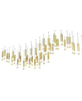 Galaxy Symphony Orchestra Meteor Shower Crystal Spiral Chandelier