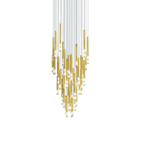 Galaxy Symphony Orchestra Meteor Shower Crystal Spiral Chandelier