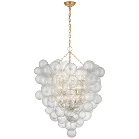 Talia Grande Entry Chandelier 36", Art Creative Glass Pendant Lamp