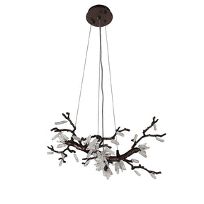 Selenite Crystal Blossom Branching Tree Chandelier