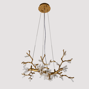 Selenite Crystal Blossom Branching Tree Chandelier