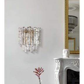 Wall Sconce  Murano-Style Textured Glass