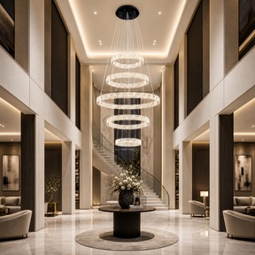Vortice Crystal Trio Chandelier