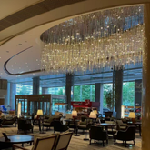Luxury Grand Waterfall Cascading Strand Glass Chandelier