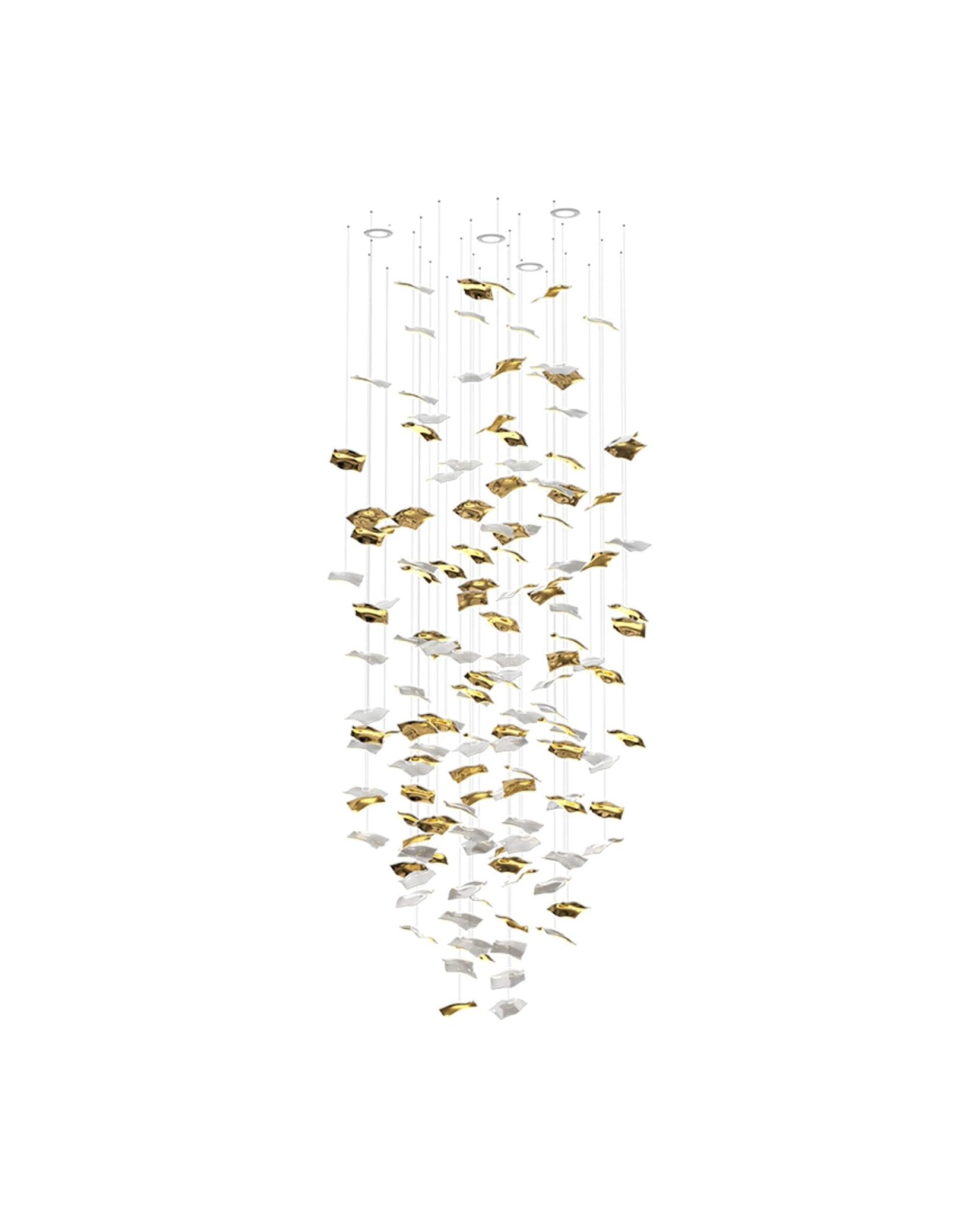 Galaxy Whispering Kerchiefs Meteor Shower Crystal Spiral Chandelier