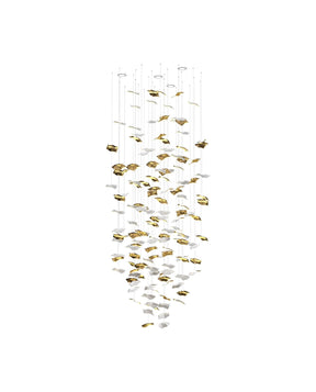 Galaxy Whispering Kerchiefs Meteor Shower Crystal Spiral Chandelier