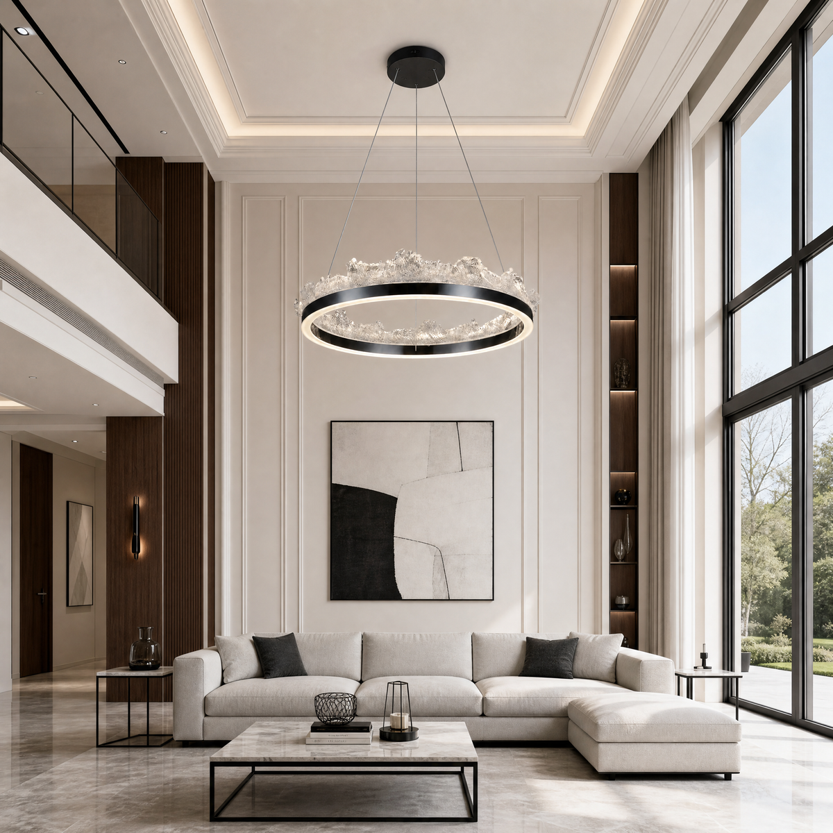 Wind & Wave Modern Sculptural Pendant Light