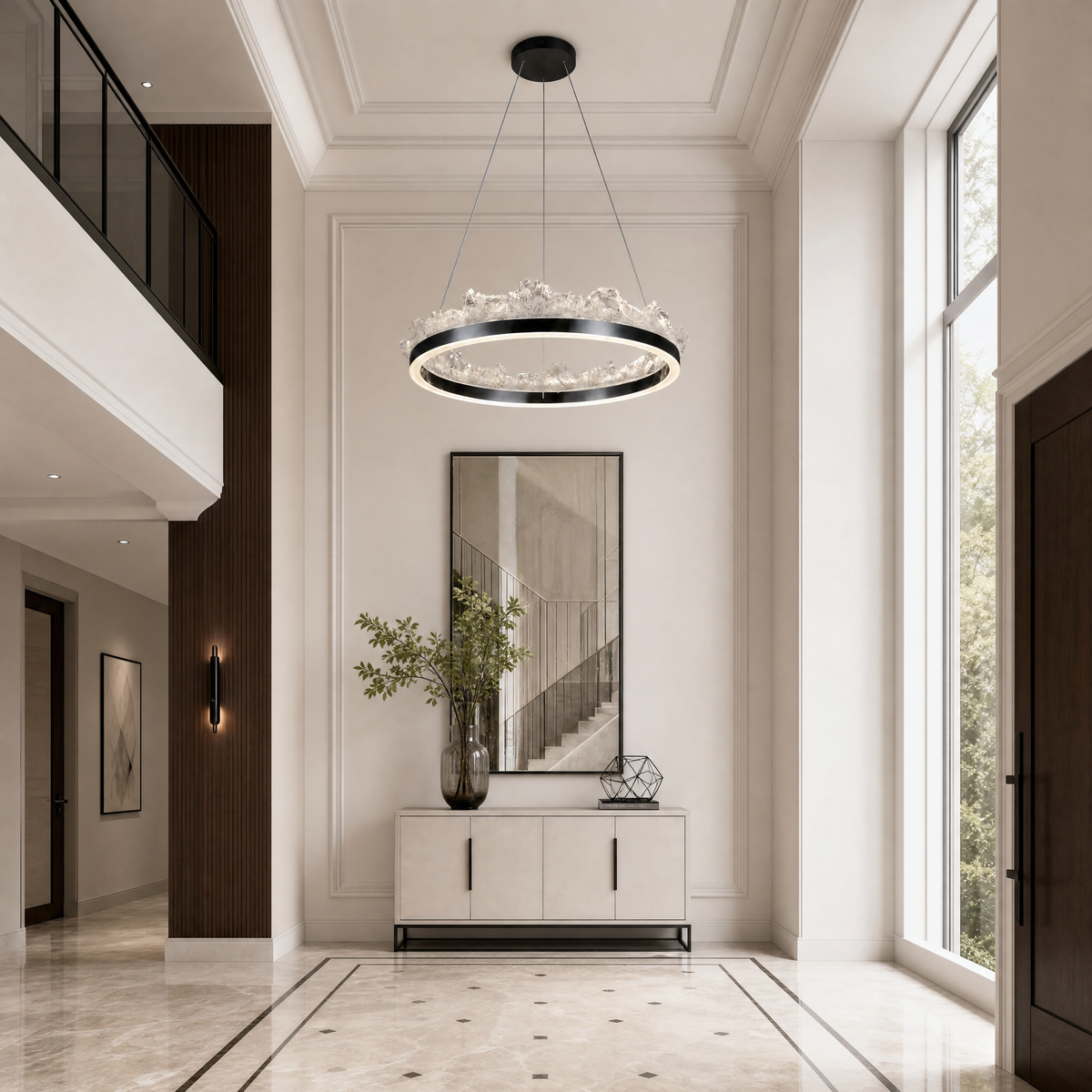 Wind & Wave Modern Sculptural Pendant Light