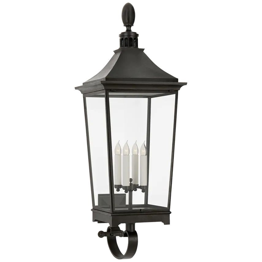 Bailey Classic large Tall Bracketed Lantern Wall Sconce Outdoor