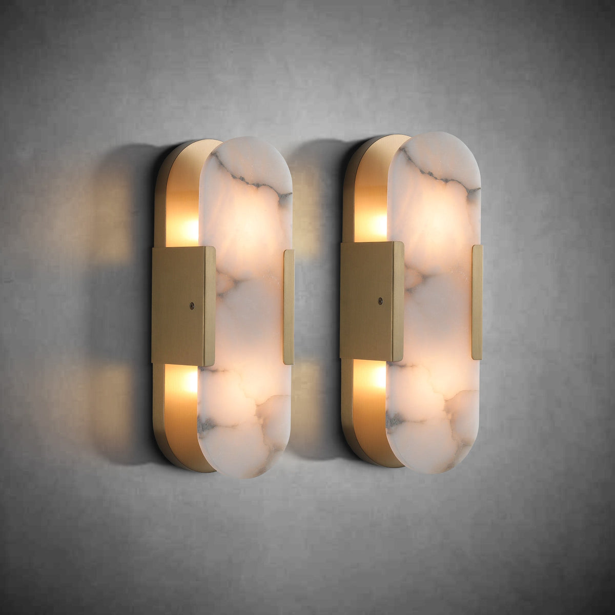 Alabaster Wall lamp Set (2 Pieces)