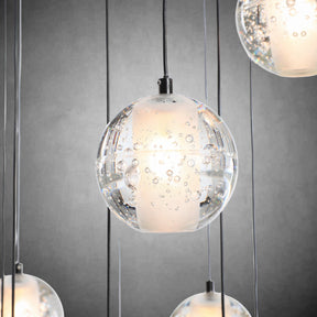 Black chandelier-14-Lights Staircase Chandelier for Living Room Hight Ceiling Foyer Pendant Lighting