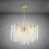 Modern Crystal Tree Branch Chandelier for Living Room 24 Inch