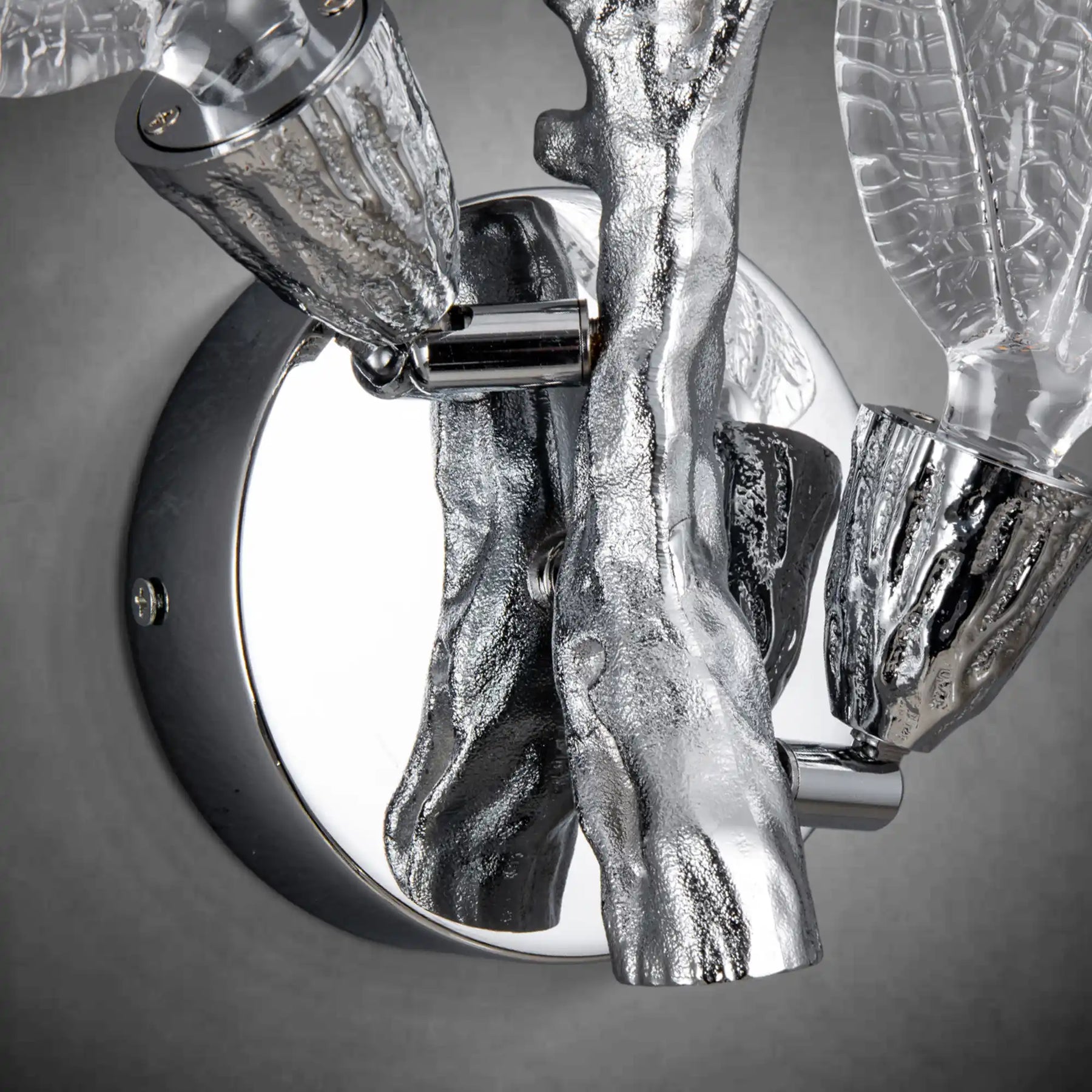 Silver Leaf Dimmable LED Wall Sconce – Modern Home Lighting