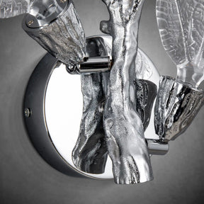 Silver Leaf Dimmable LED Wall Sconce – Modern Home Lighting