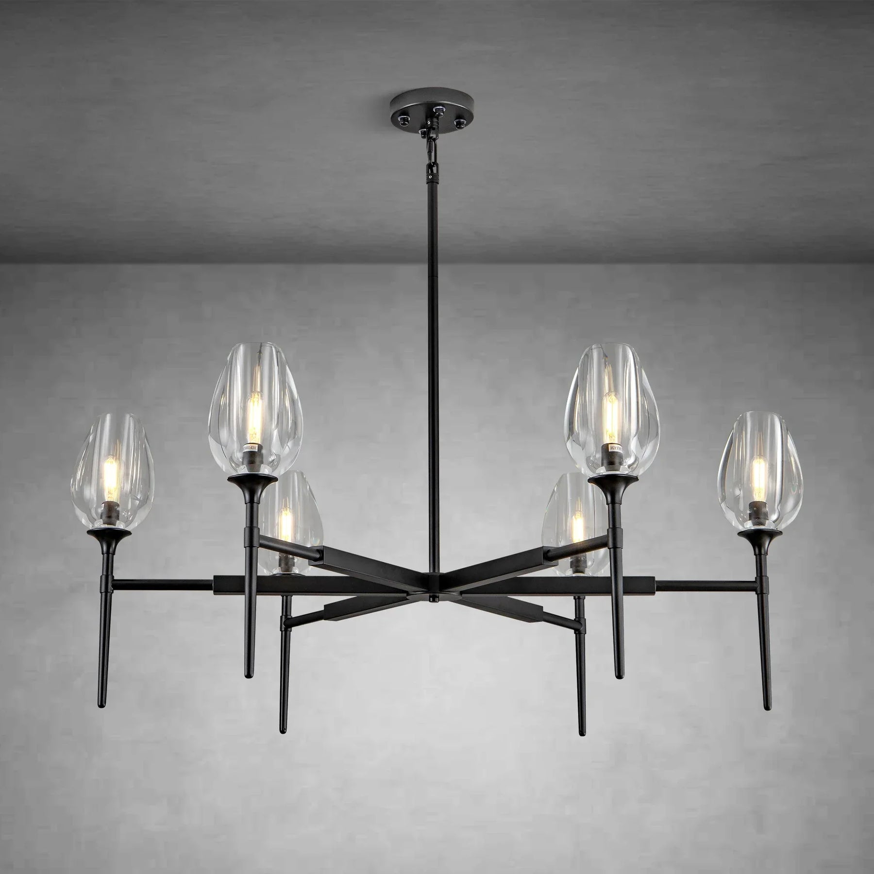 Modern Tulip Round Chandelier for Living Rooms and Bedrooms