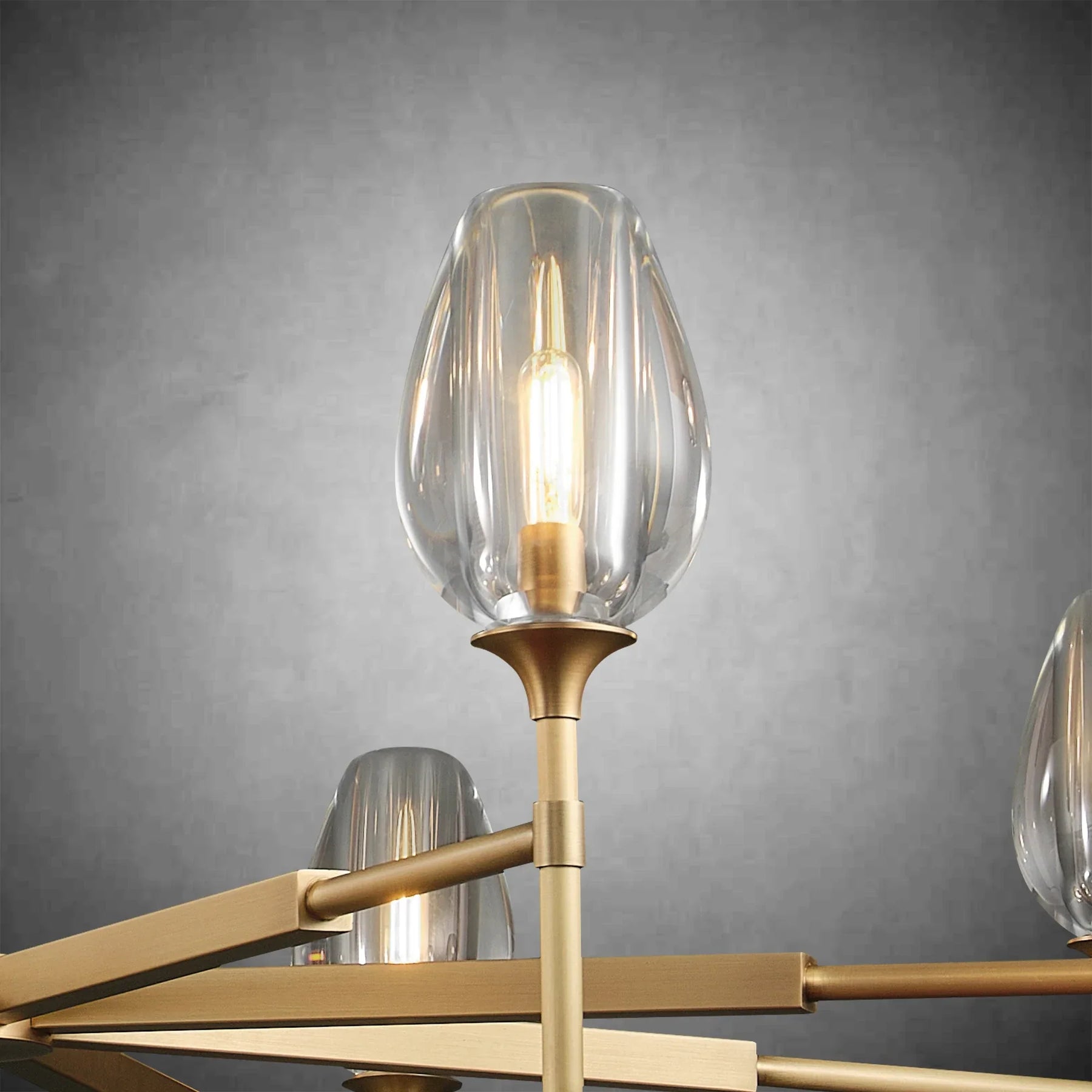 Modern Tulip Round Chandelier for Living Rooms and Bedrooms