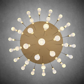 Cascade Glass Raindrop Chandelier - Luxury Grand Foyer & Staircase Lighting