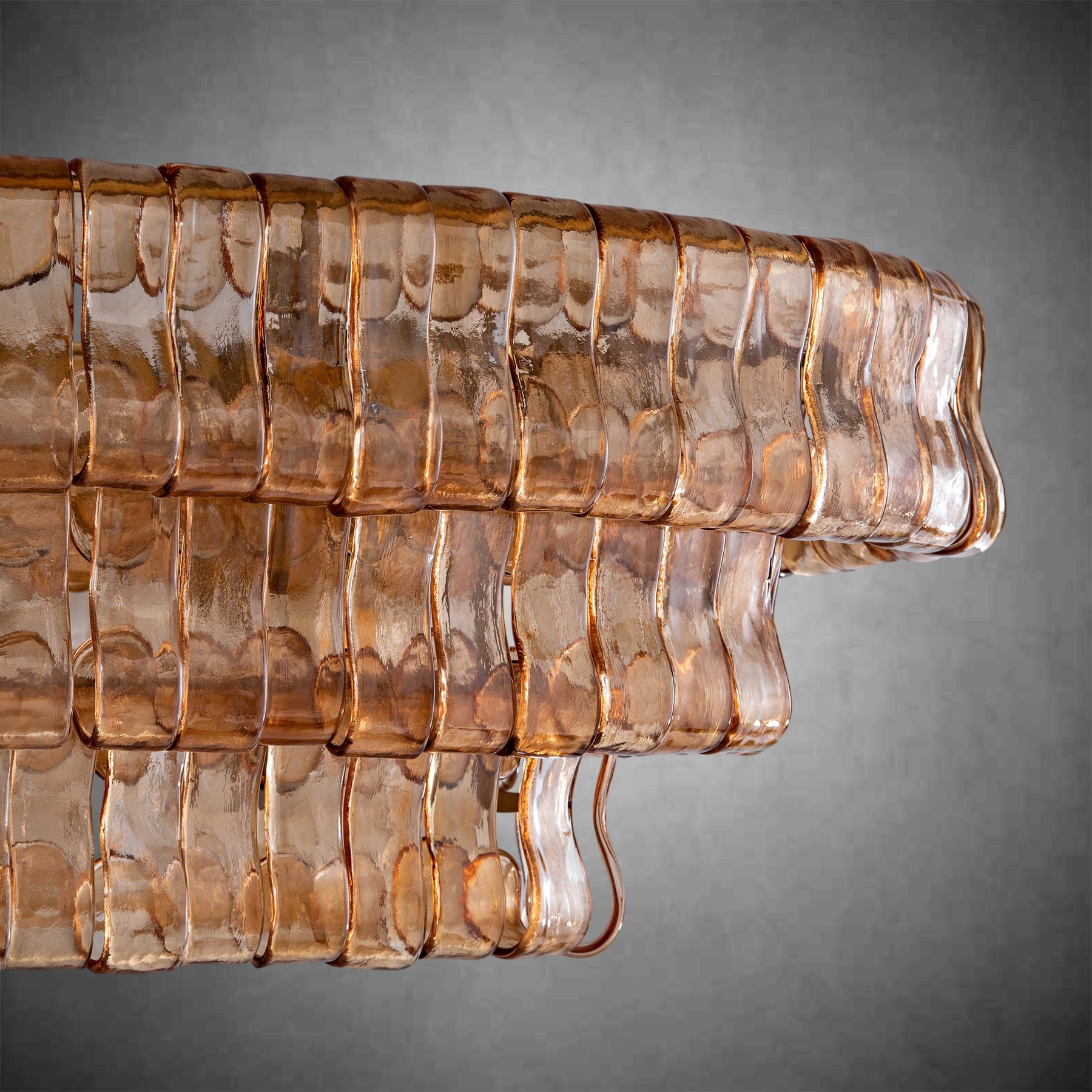 Ghiaccio Oval Chandelier 54"W/65"W