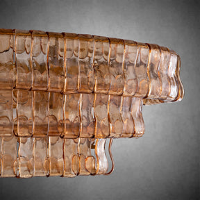 Ghiaccio Oval Chandelier 54"W/65"W