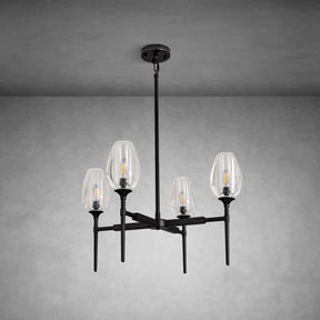 Crystal Black Pendant Lights Kitchen Island