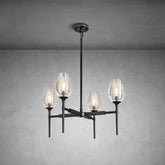 Crystal Black Pendant Lights Kitchen Island