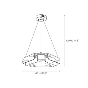 Delphine Round Alabaster Living Room Chandelier