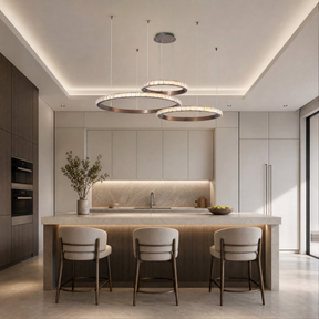 Yiosi Drake Triple-Ring Crystal Chandelier