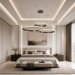 Yiosi Drake Triple-Ring Crystal Chandelier