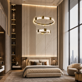 Living Room Chandelier in a living room