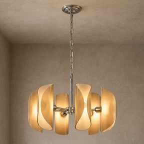 Detail of the stainless steel with gold finish
