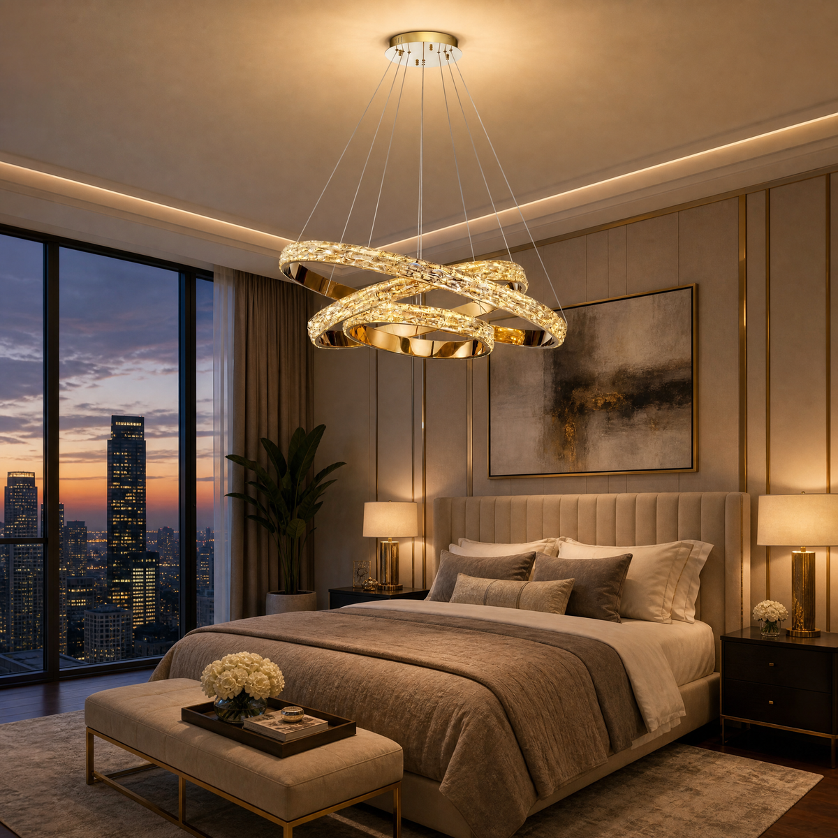Yiosi Series Crystal Chandelier Style L