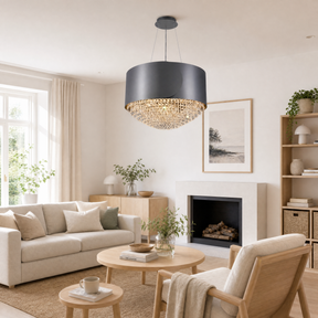 Yiosi Series Crystal Pendant Light 28"