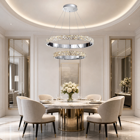 Yiosi Series Nested Crystal Chandelier Style D