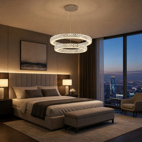Yiosi Vera Crystal & Alabaster Ring Chandelier