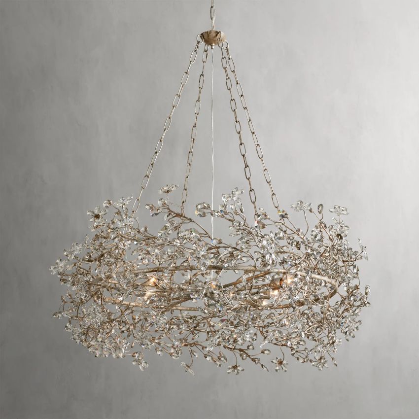 Fiore Crown Glass Chandelier