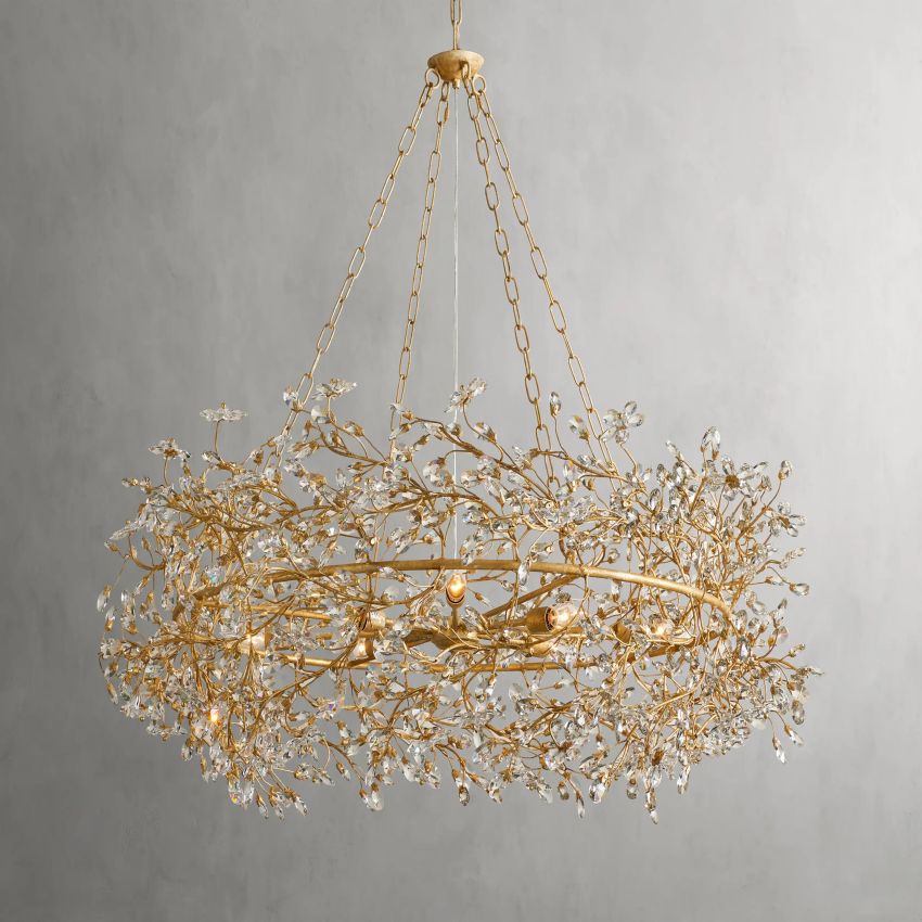 Fiore Crown Glass Chandelier