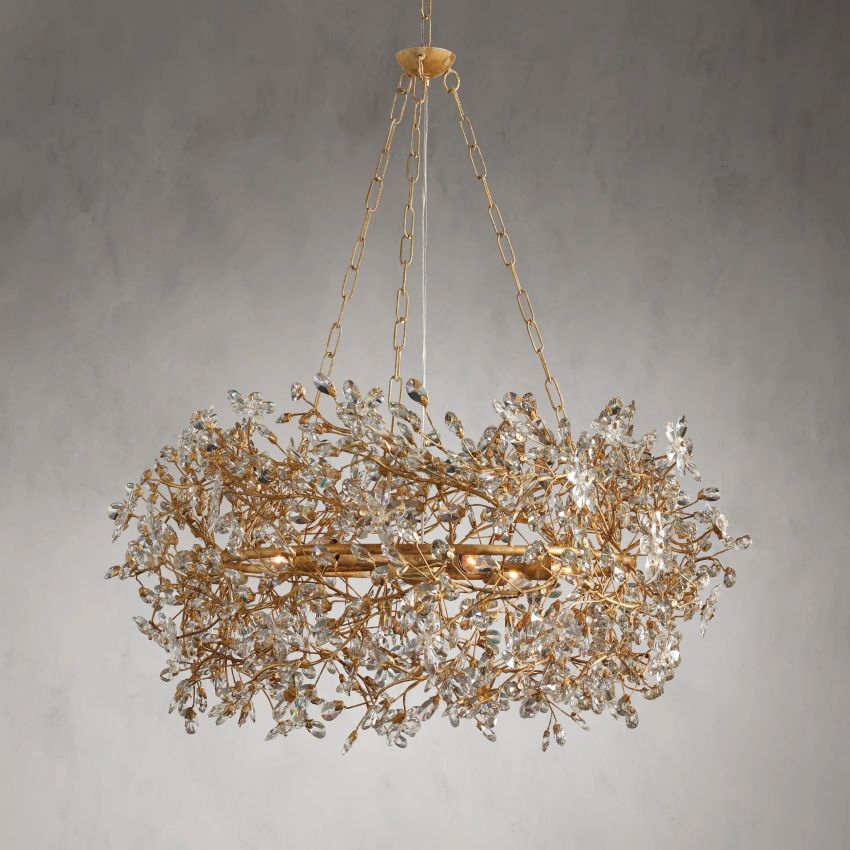 Fiore Crown Glass Chandelier