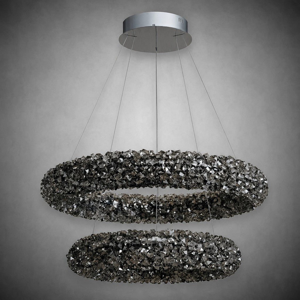 Lumina Halo Crystal Chandelier 31.5"