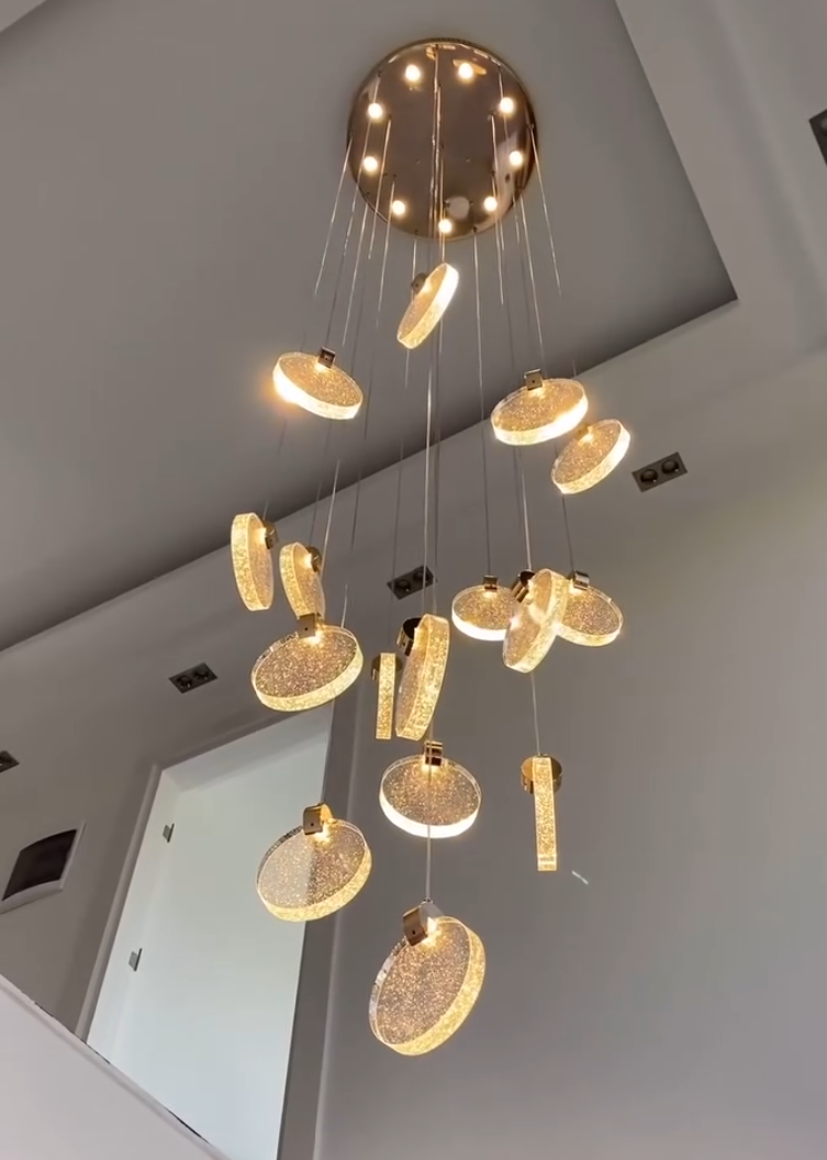 Cloud Glass Cluster LED Pendant Light for Staircase/Foyer
