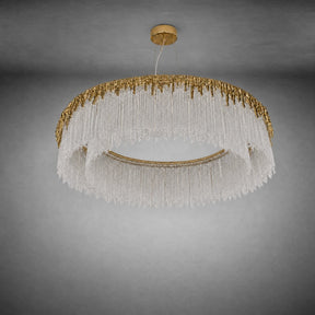 Ice Bloom Glass Chandelier D800 - Copper