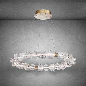 Vela Hand-Blown Glass Ring Chandelier