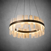 Alabaster Tile Round Pendant 800 - Copper