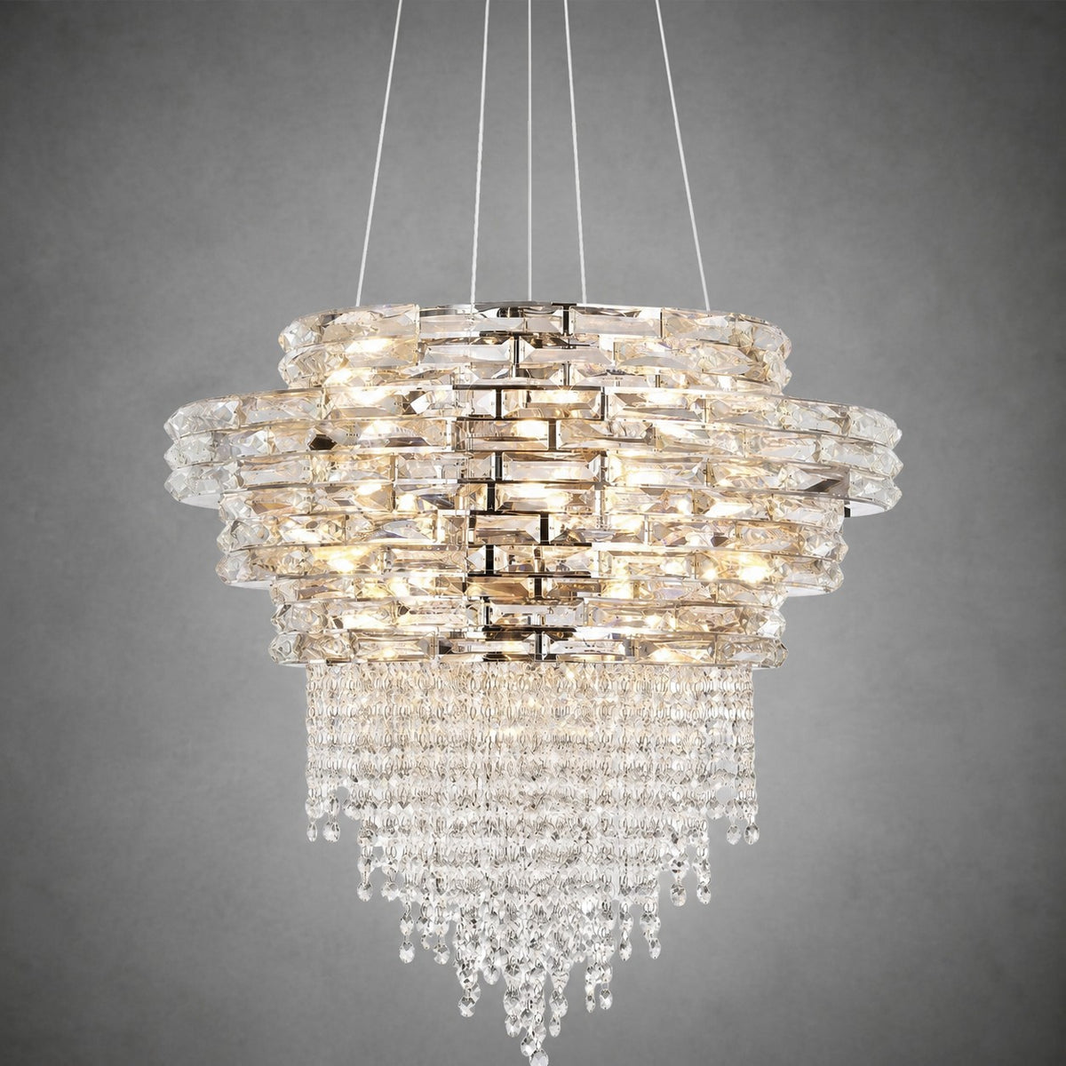 Corona Crystal Halo Chandelier