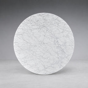 Stone Top Round Storage Coffee Table