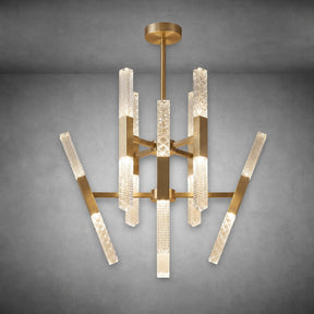 Siro Crystal Glass Pendant Light 27.8"