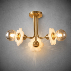 Ceiling 3-orb Alabaster