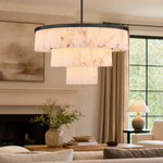Alabaster Tiered Chandelier