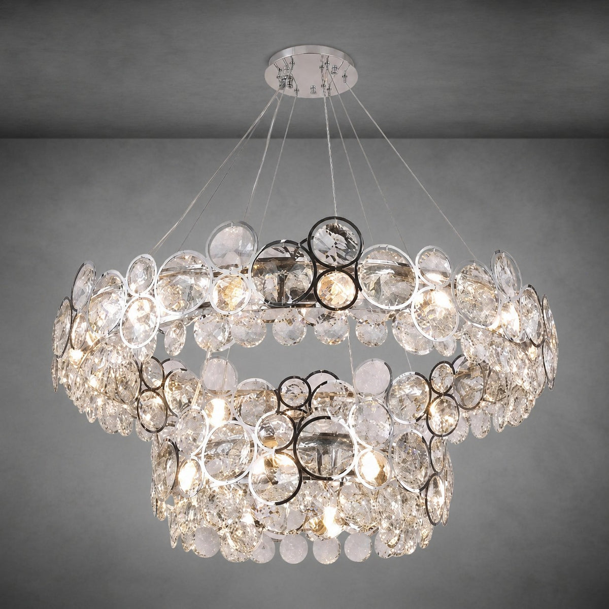Velo Crystal Crown Chandelier